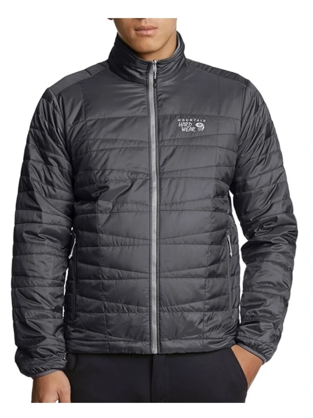 Mountain Hardwear Switch Flip Hooded Black Jacket Size XL
